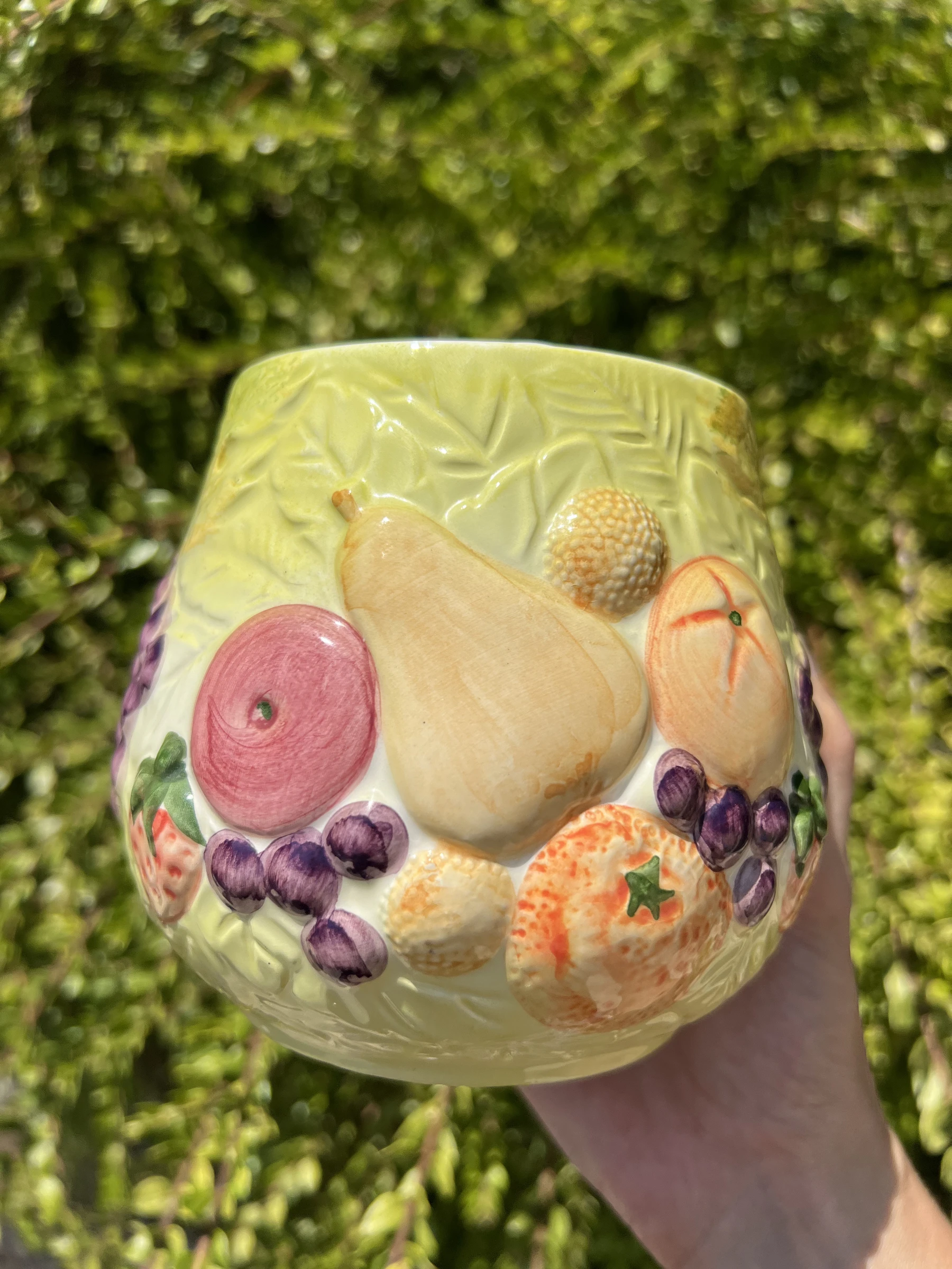 🍐 Lot 2 pots céramique barbotine fruits vintage WHAT'S avec couvercle – photo 14